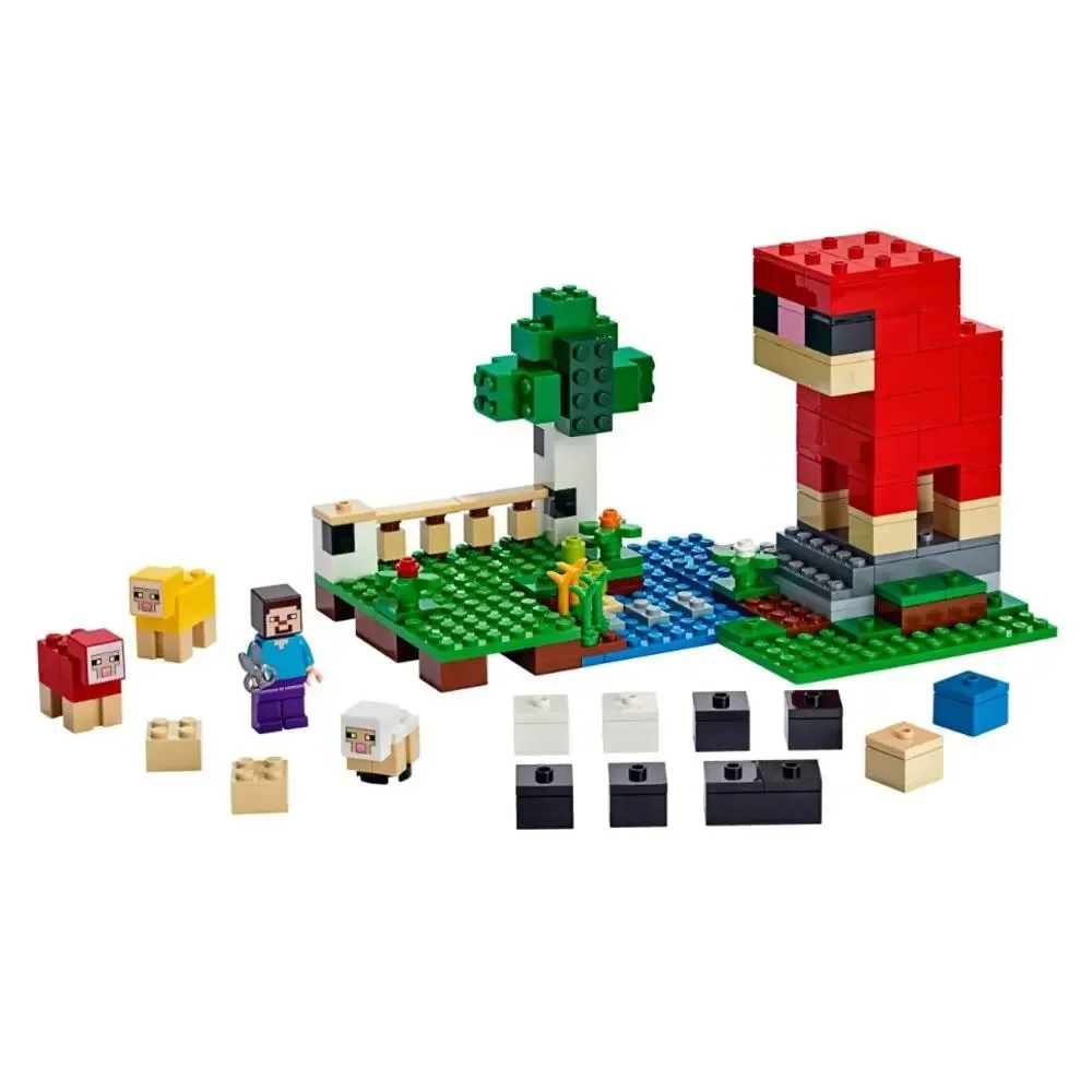 RETIRED NWT 2019 LEGO Minecraft The Wool Farm 21153 Building Kit 260 Pieces